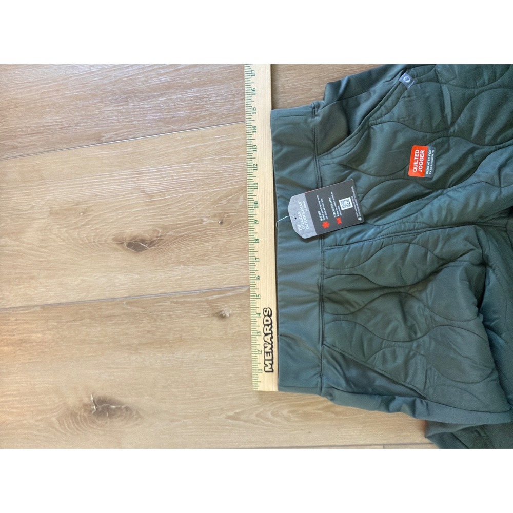 The American Outdoorsman Quilted Jogger Olive Green Insulated Pants Womens Large - Picture 5 of 7